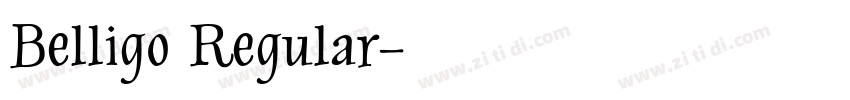 Belligo Regular字体转换